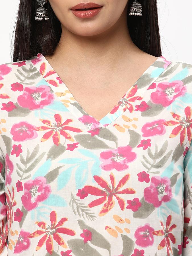 Women Micro Print Kurta image number 3