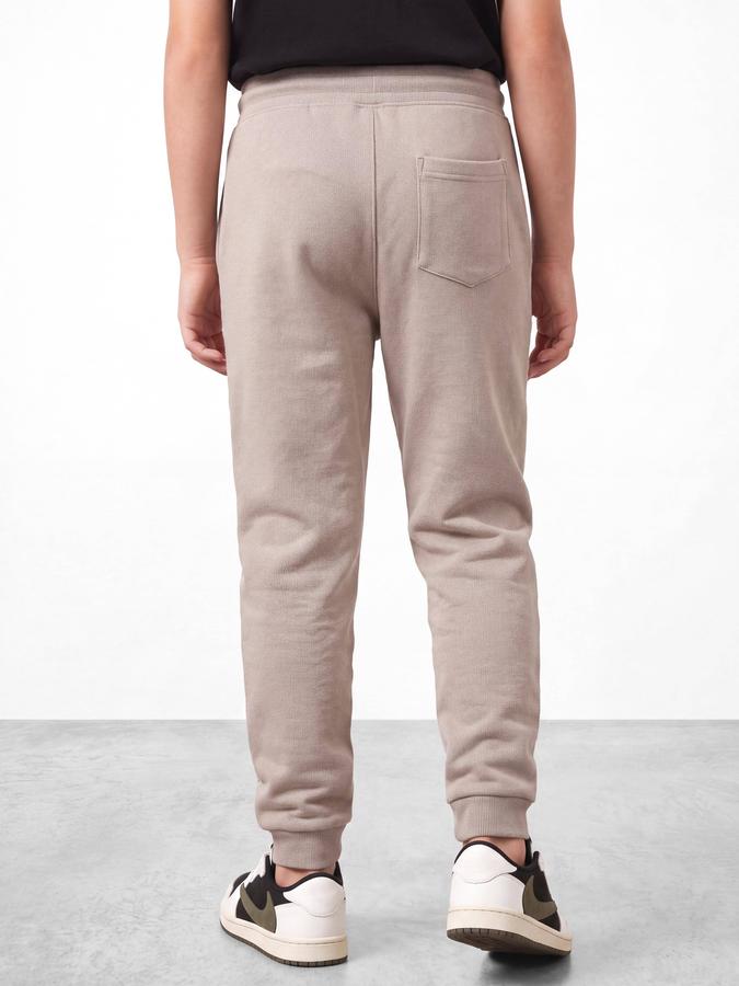 R&B Boys Beige Graphic Print Elasticated waist Jogger Pant 