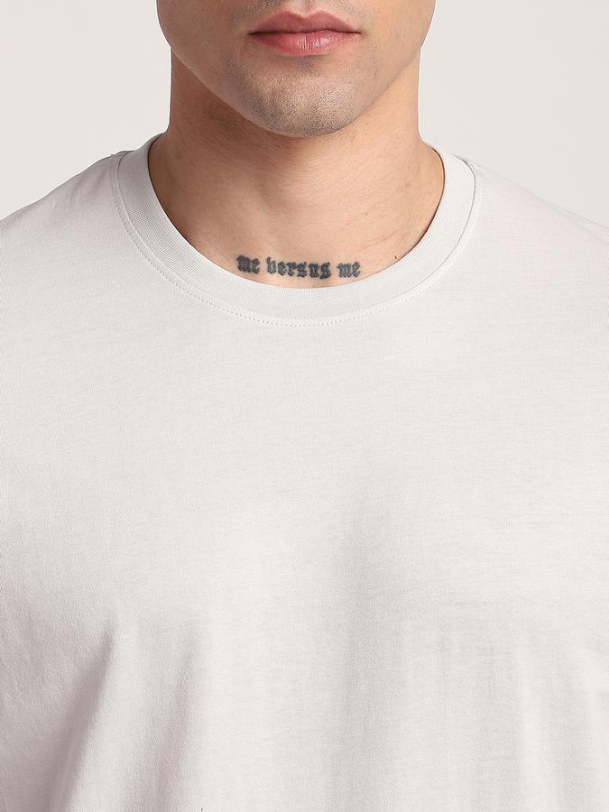 Men Cotton Regular Fit Crew Neck Solid T-shirt