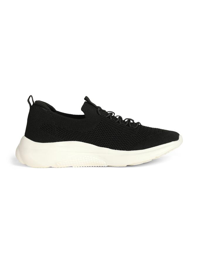R&B Women Black Lace-Ups Sports Shoes