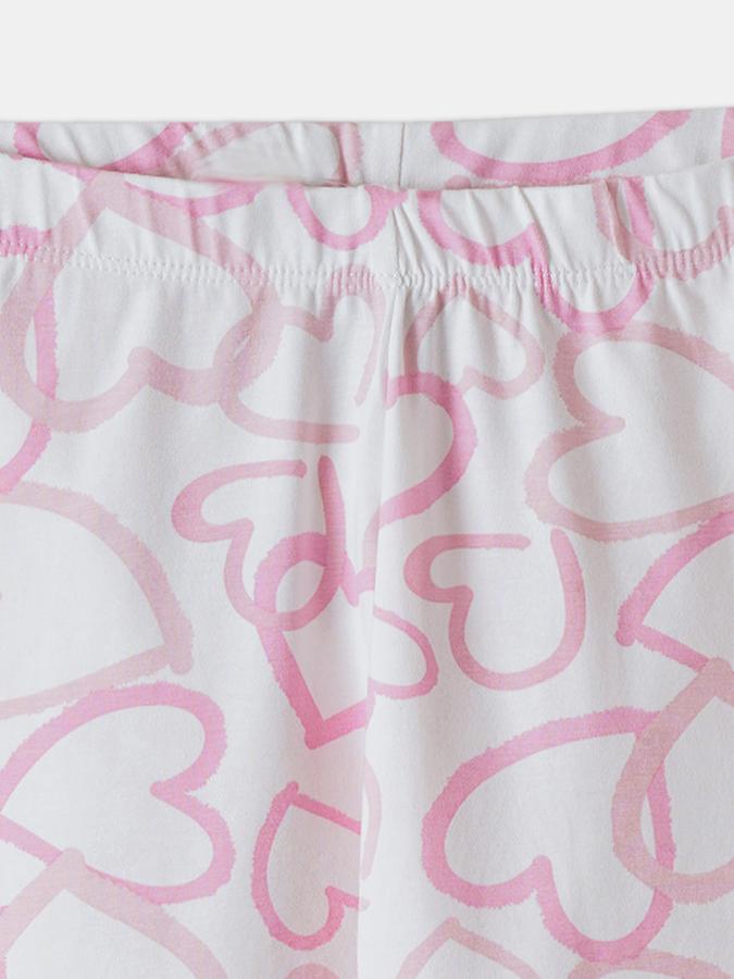 Girls Printed Ankle Length Mid-Rise Legging