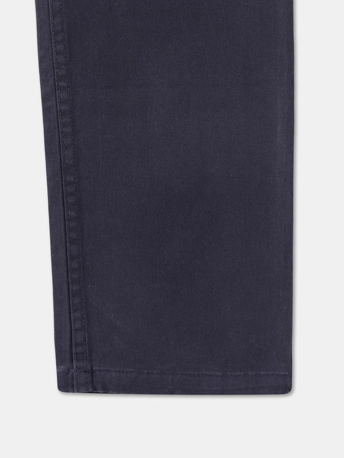 Boys Regular Fit Solid Flat Front Trouser