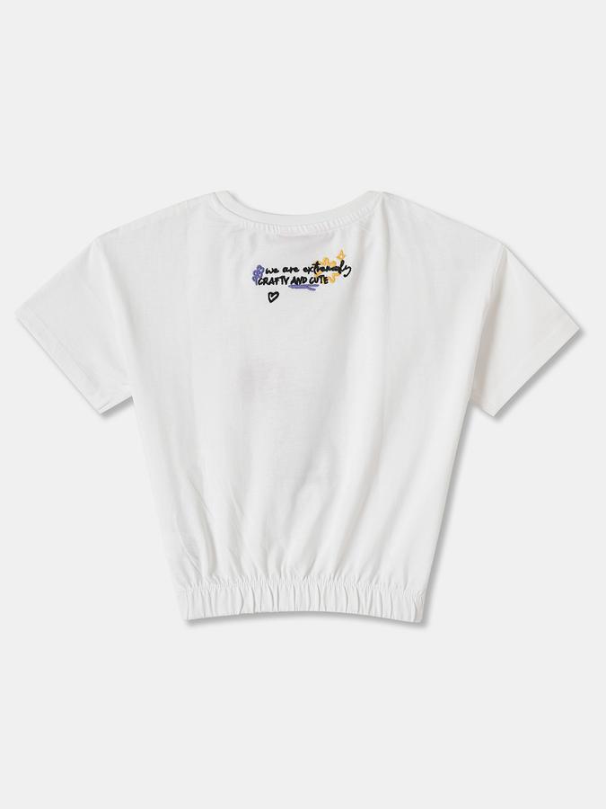 Girls Regular Fit Short Sleeve Crew Neck T-Shirt