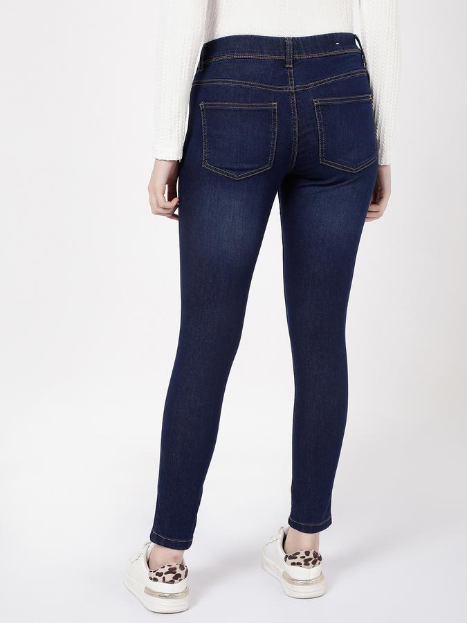 R&B Ladies Pull On Denim Jeggings image number 2