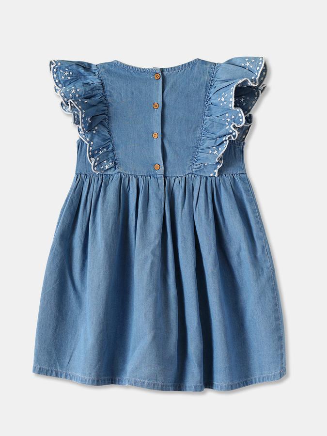 R&B Girls Midi/Knee Length Casual Dress , Short Sleeve image number 1