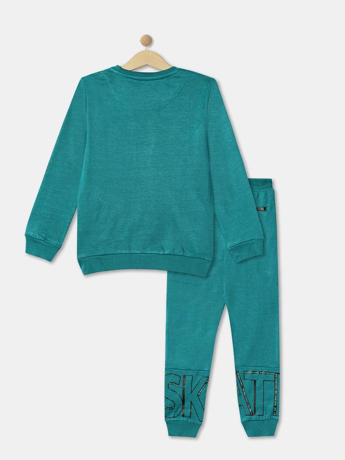 Boys Typographic Print T-Shirt & Pants Set image number 1