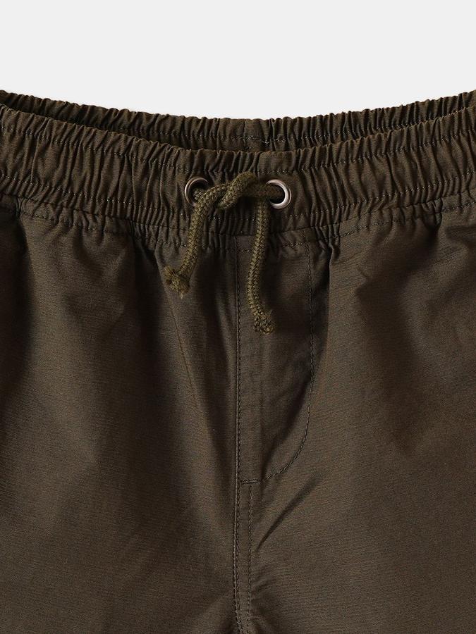 Boys Cotton Regular Fit Mid Waist Woven Shorts