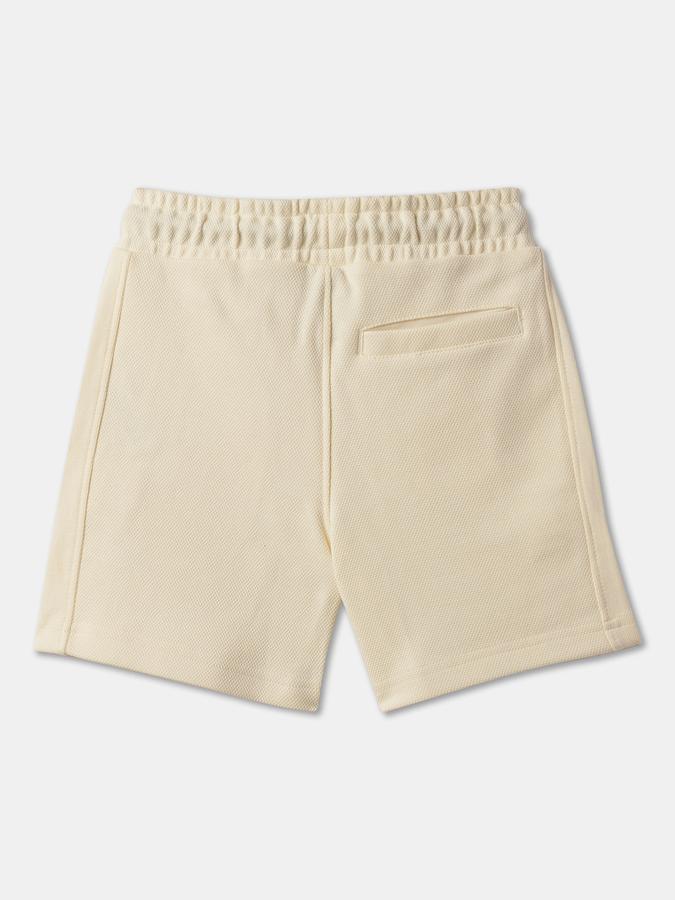 Boys Cotton Regular Fit Drawstring Waist Clean Hem Shorts