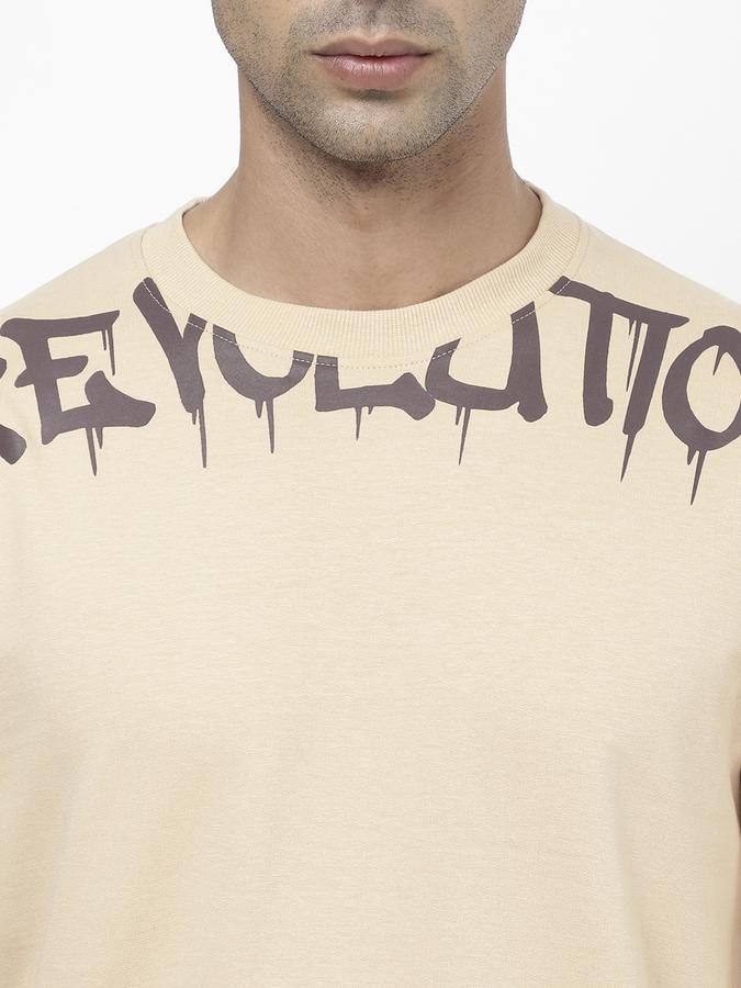 R&B Beige Men Sweatshirts & Hoodies image number 3