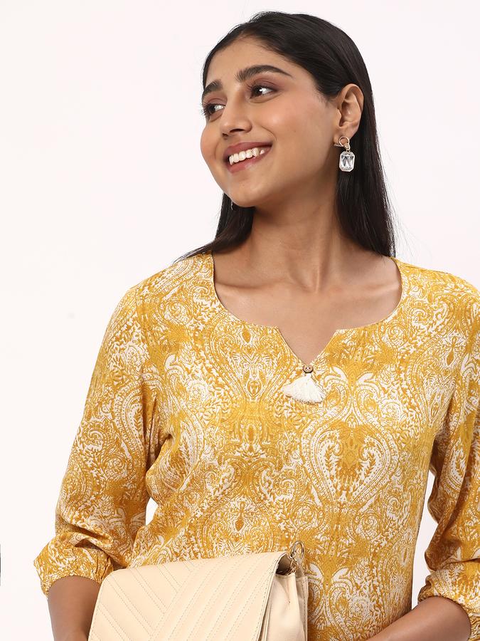 Women Printed Straight Kurta image number 0