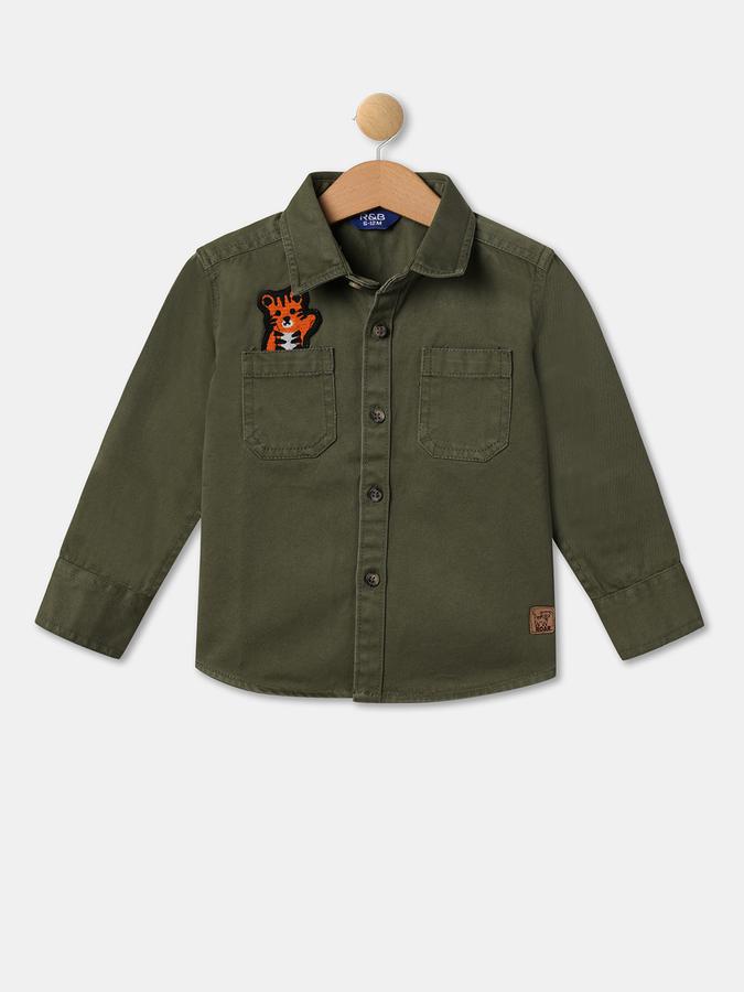 R&B Boys Olive Shirt
