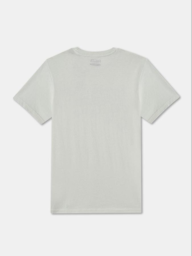 R&B White Cotton Round Neck Printed Boy T-Shirt