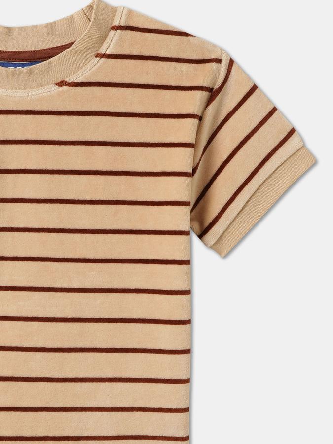 Boys Striped Cotton Blend Regular T Shirt  image number 2