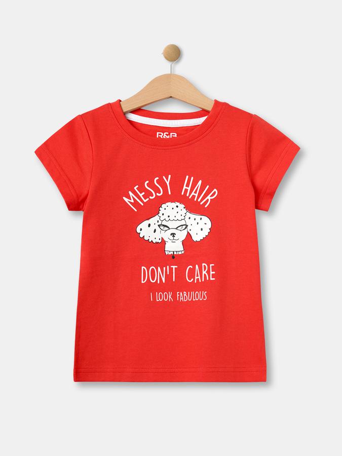 R&B Red Girls T-shirts image number 0