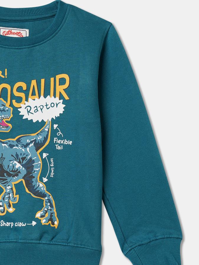 Boys Relaxed Fit Full Sleeve Crew Neck SweaT-Shirt