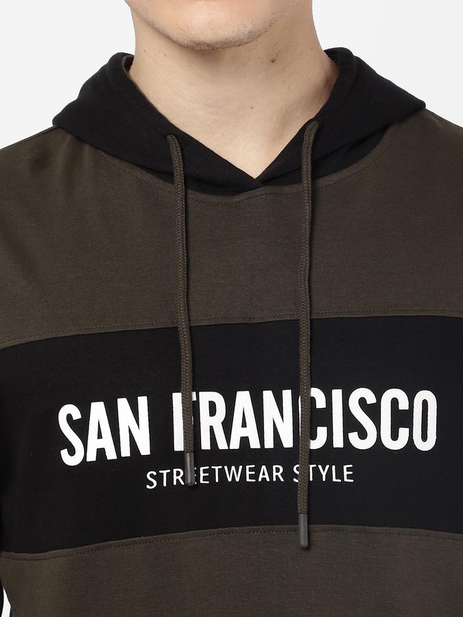R&B Olive Men Sweatshirts & Hoodies image number 3