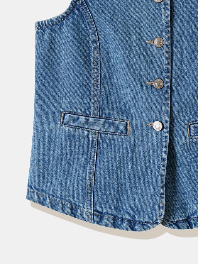 Girls Cotton Regular Fit Round Neck Sleeveless Solid Top