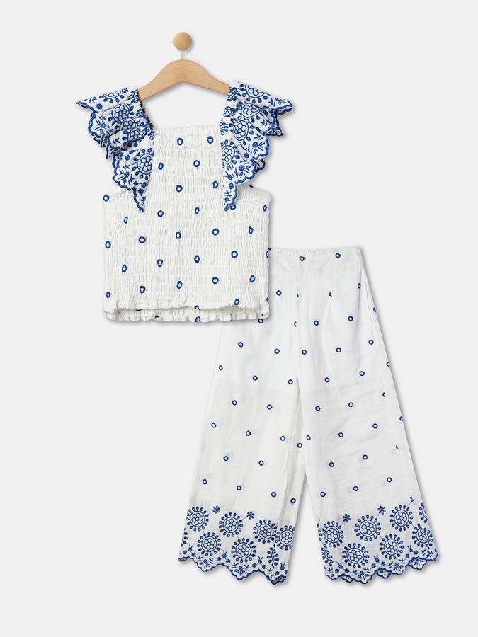 R&B Girl's All Over Printed Short Sleeves Top & Bottom Sets