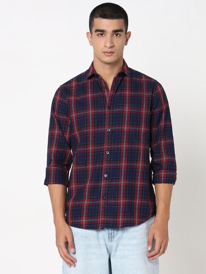 R&B Men's Red Checked Shirt