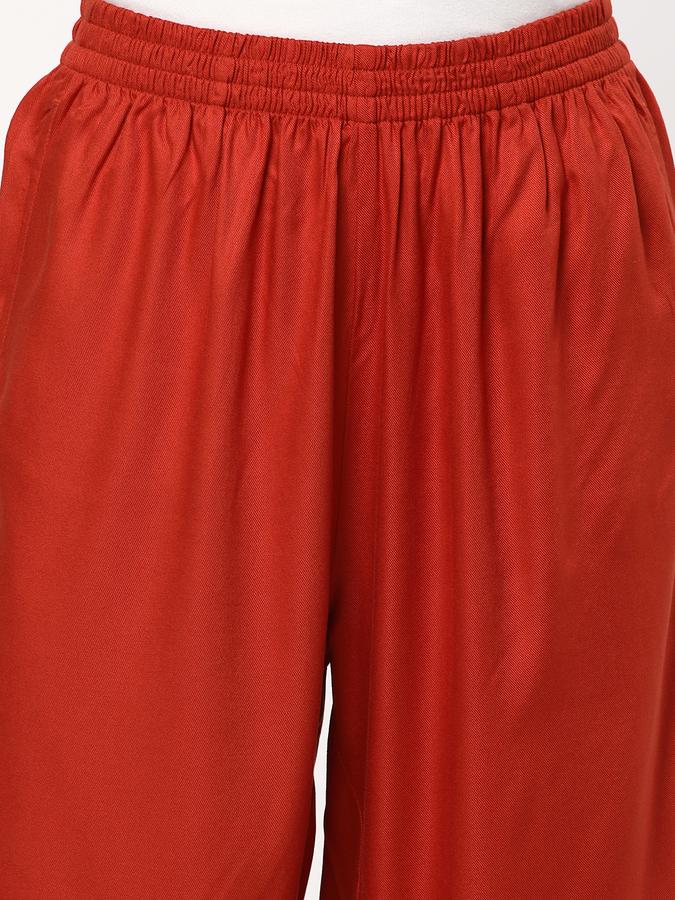 Women Relaxed Fit Flat-Front Culottes image number 3