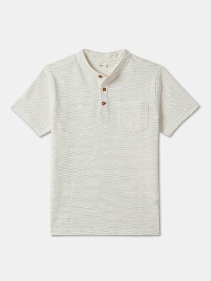 Boys Striped Pure Cotton Regular T Shirt image number 0