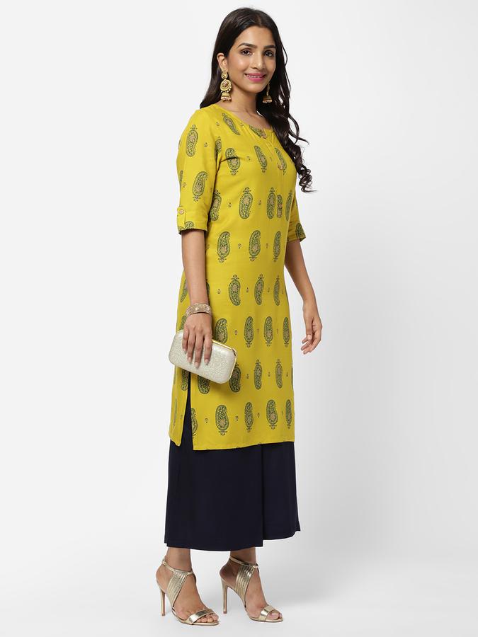 R&B Women Lime Kurtas image number 1