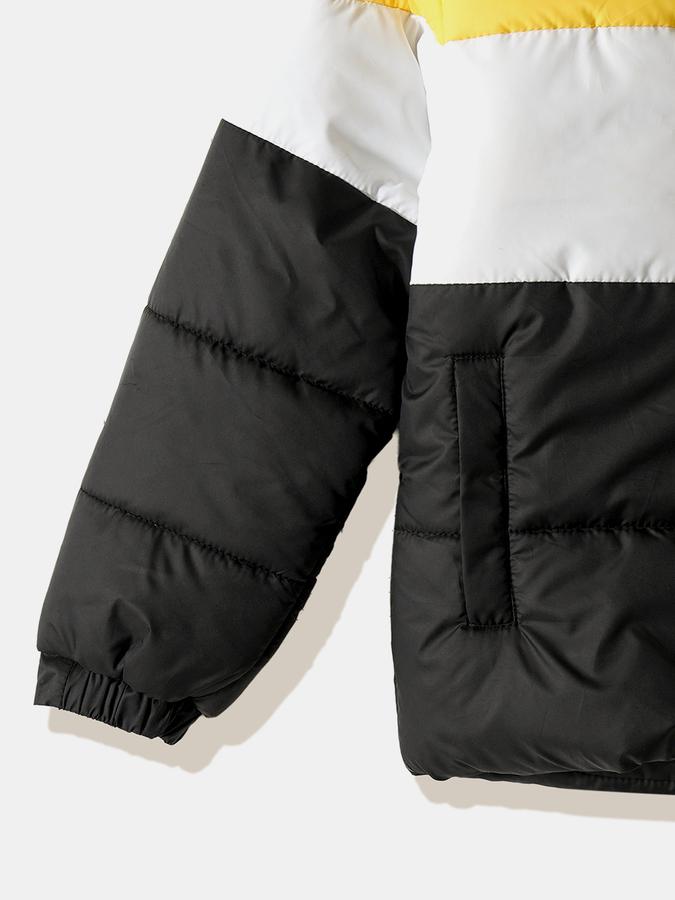 R&B Boys' Yellow Colourblocked Jacket
