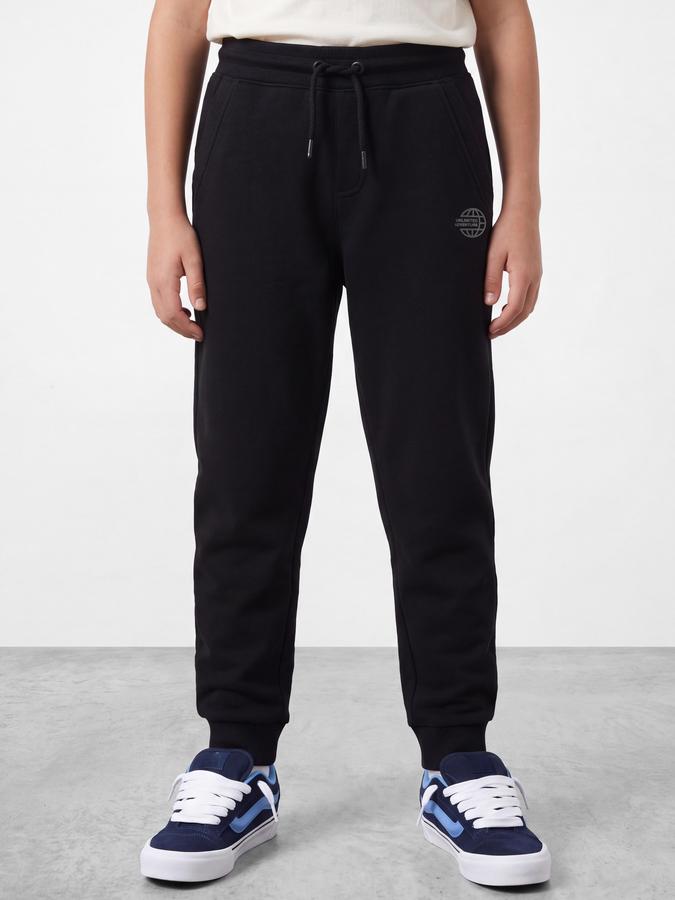 R&B Boys Navy Blue Graphic Print Elasticated waist Jogger Pant 