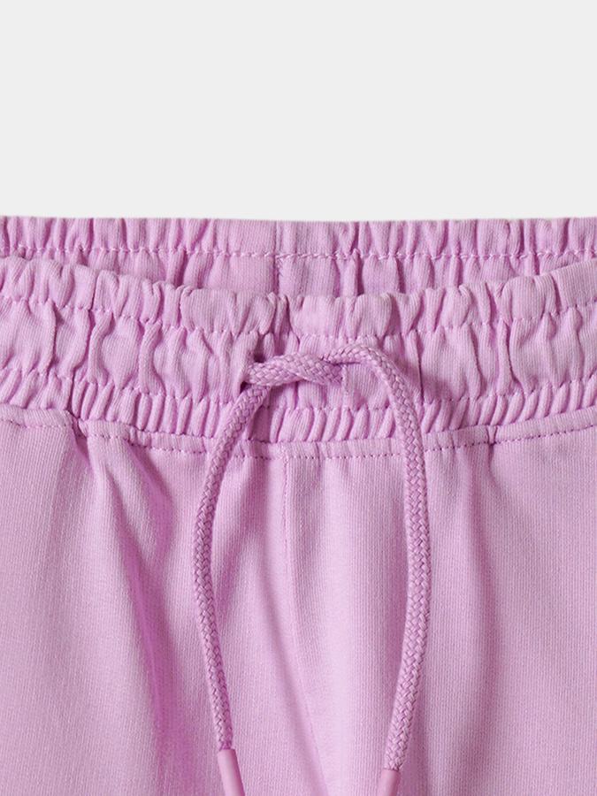 R&B Girls' Purple Printed Joggers