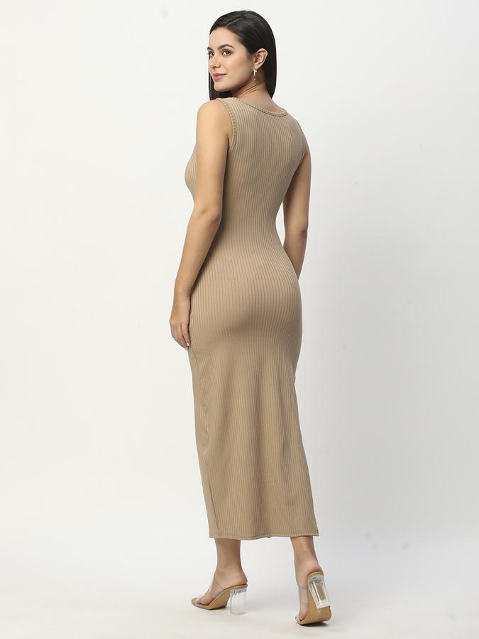Women Ribbed Bodycon Dress image number 2