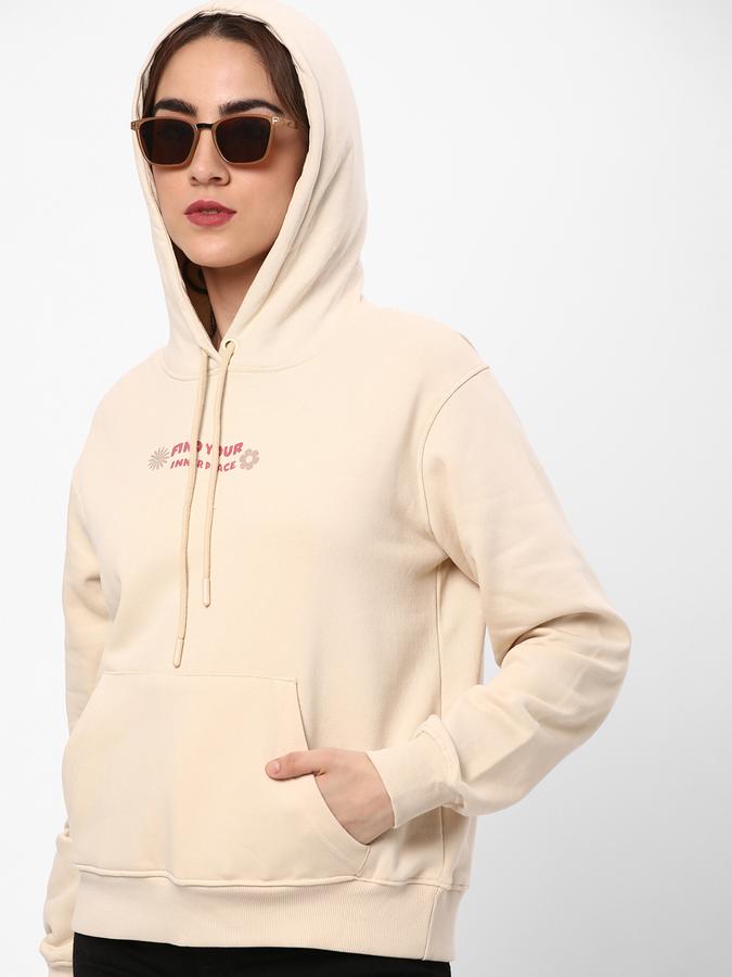 R&B Women Beige Sweatshirts
