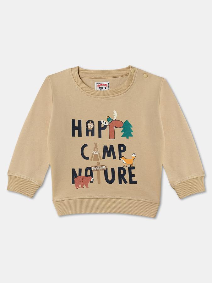 Boys Relaxed Fit Full Sleeve Crew Neck SweaT-Shirt