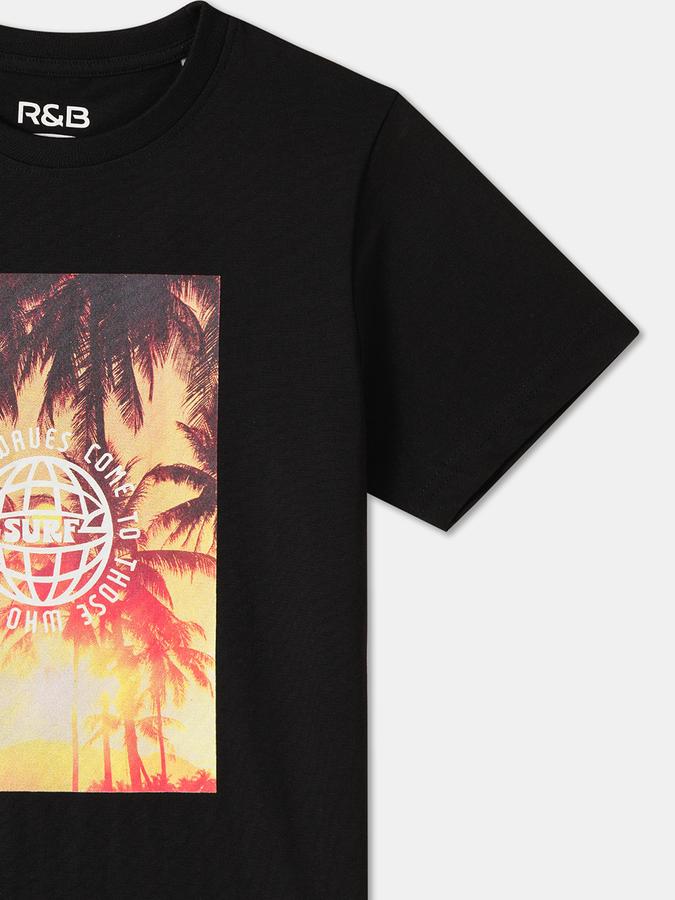 Boys Regular Fit Short Sleeve Crew Neck T-Shirt