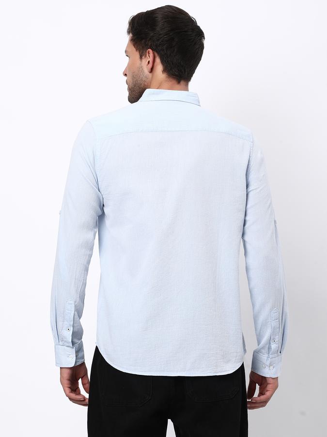 Men Regular Fit Shirt with Button-Down Collar image number 2