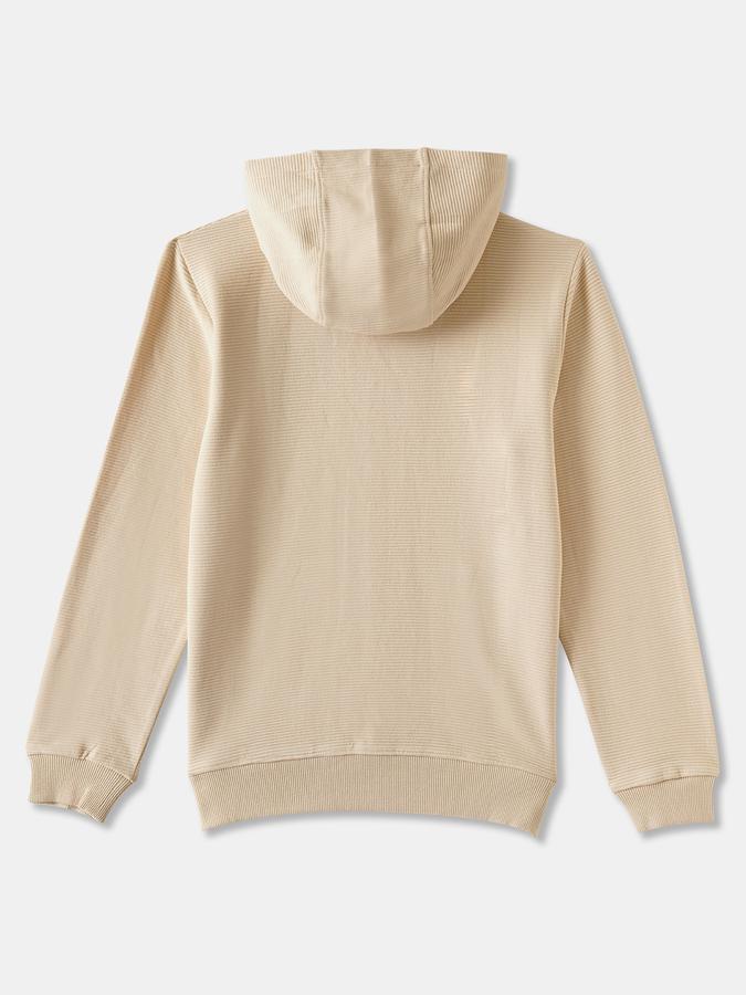 Boys Cotton Relaxed Fit Hooded Solid Hoodie