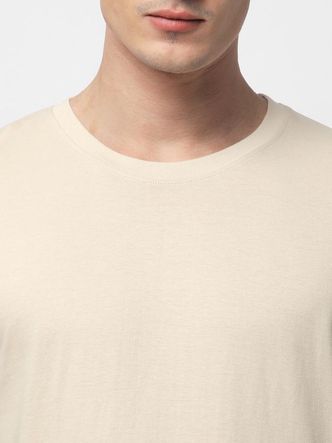 R&B MEN'S Solid T-Shirt with Crew Neck and Short Sleeves image number 3