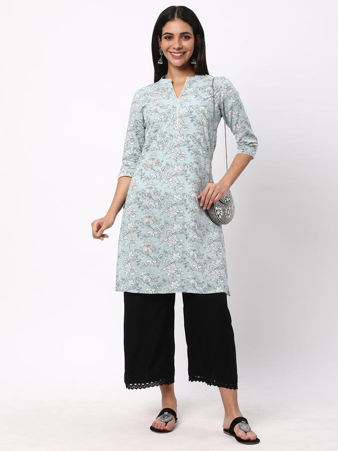 R&B Women Grey Kurtas image number 1