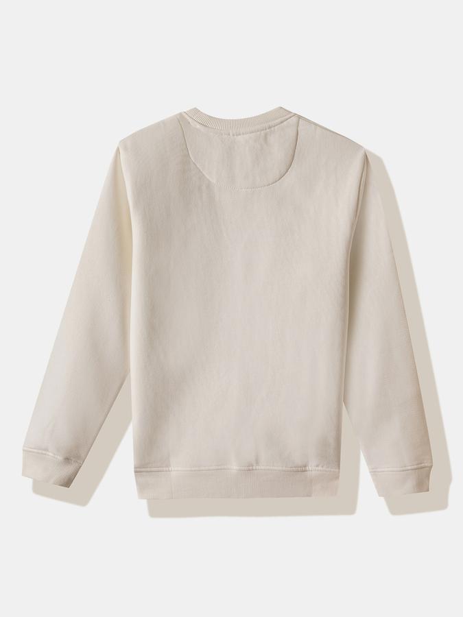 Boys Cotton Blend Relaxed Fit Crew Neck Graphic Sweatshirt