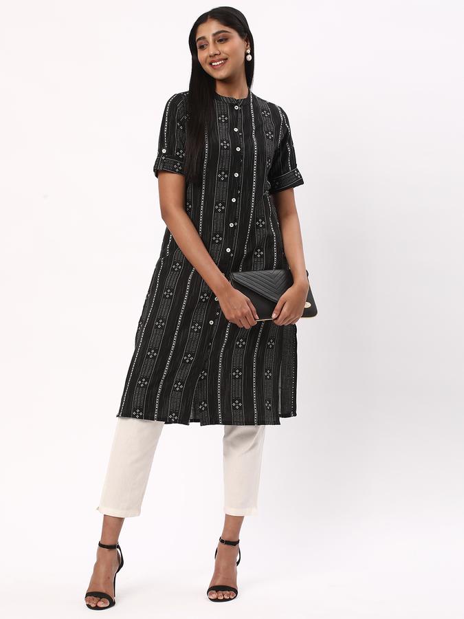 Women Printed Straight Kurta image number 1