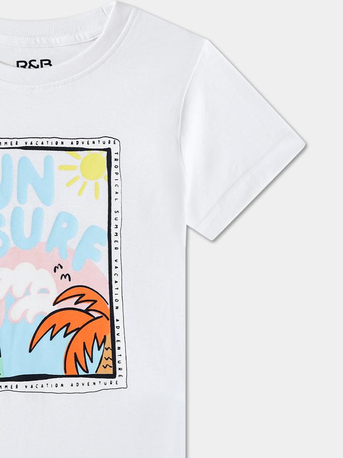 Boys Regular Fit Short Sleeve Crew Neck T-Shirt
