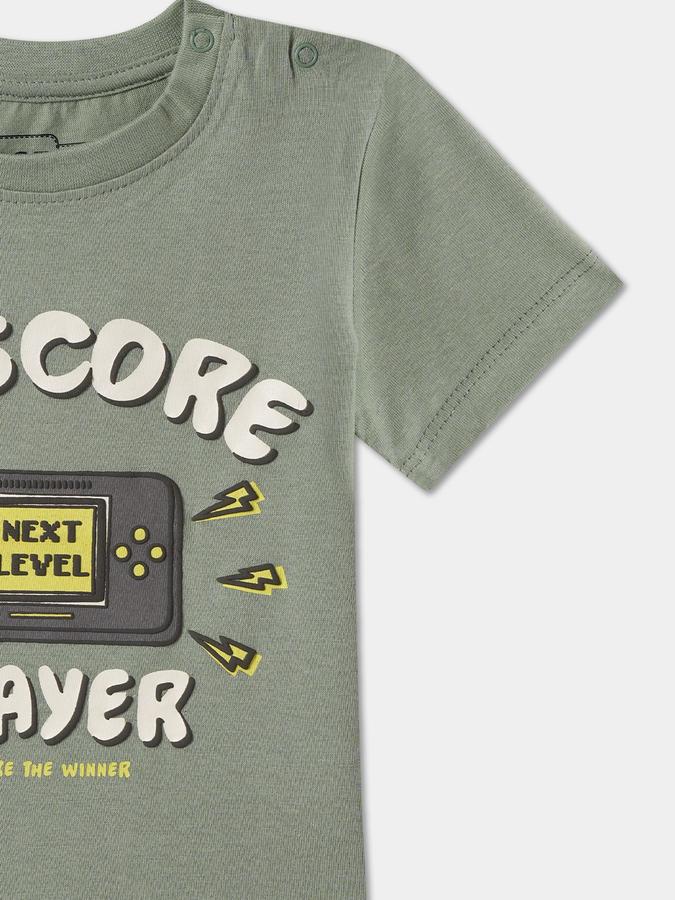 Baby Boys Printed Pure Cotton Regular T Shirt image number 2