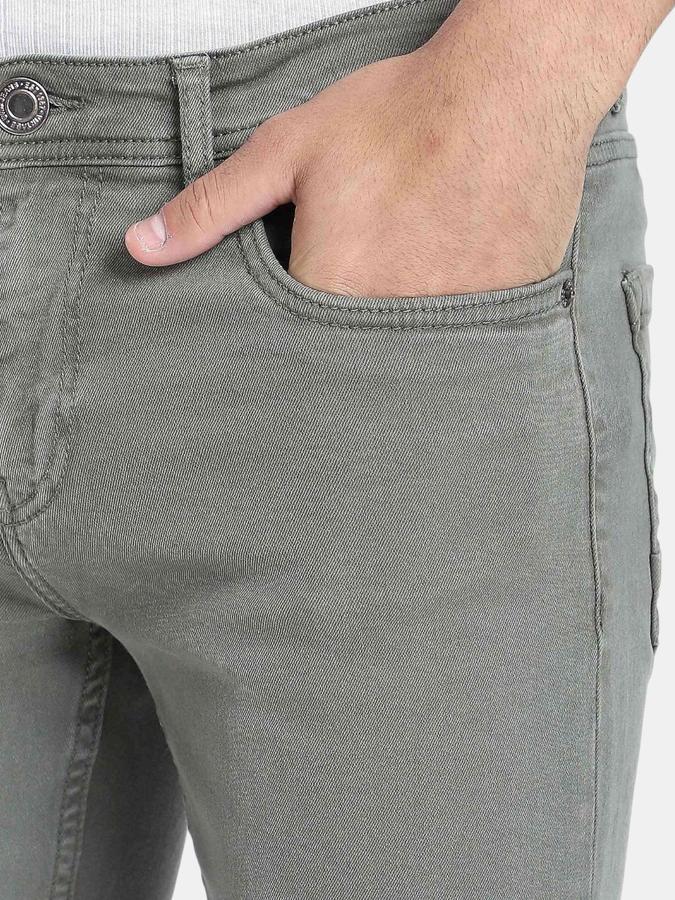 R&B Olive Slim Fit Men Mid Rise Jeans