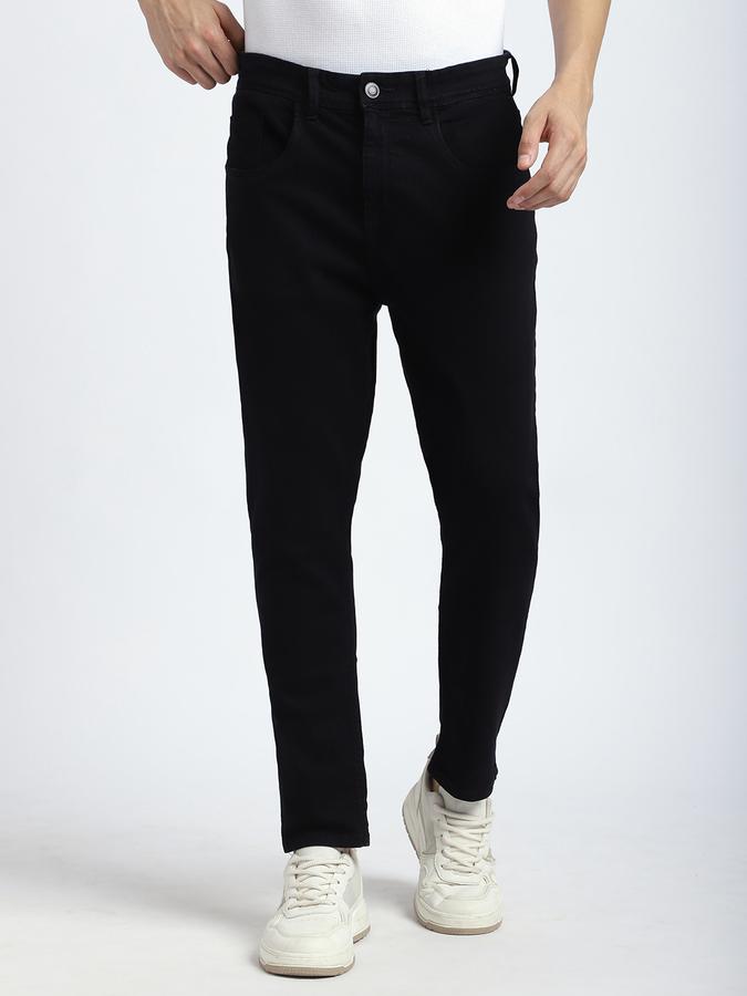 Men Cotton Relaxed Fit Mid Rise Clean Look Jeans