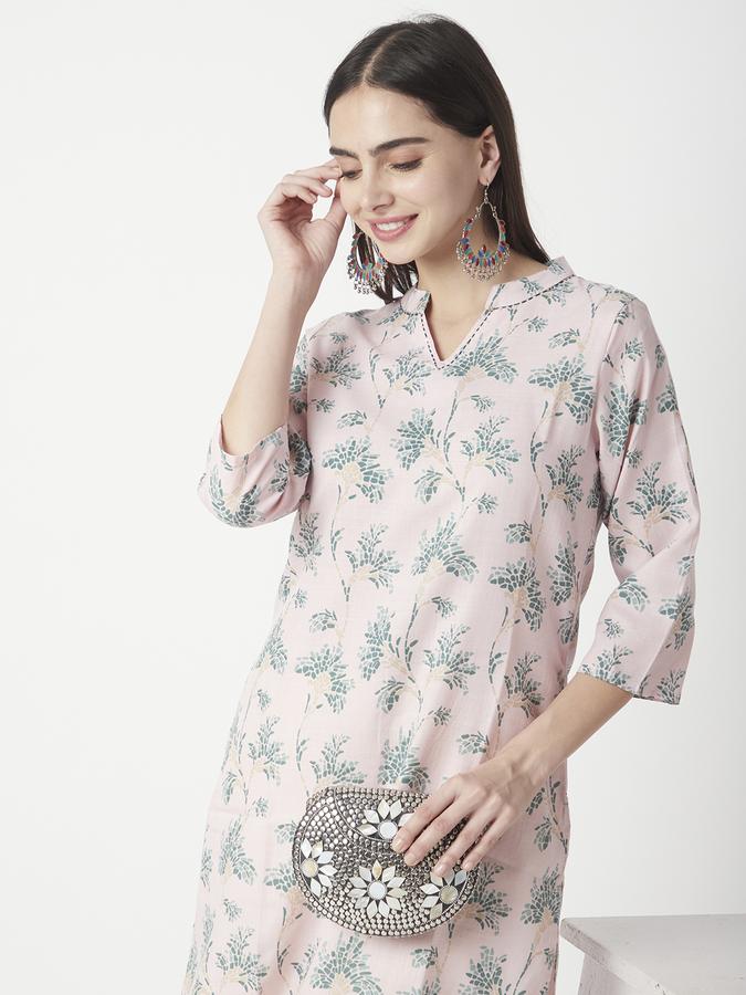 Women Floral Print A-line Kurta image number 0