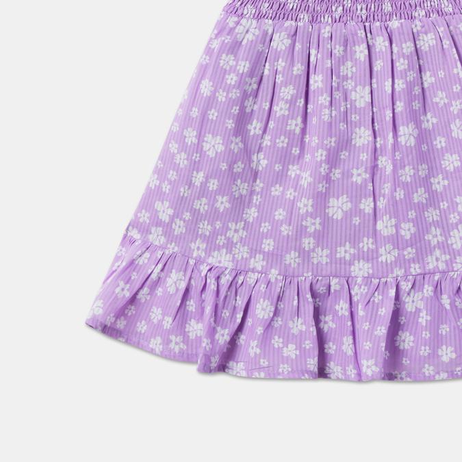 R&B Girl's A Line All Over Printed Woven Dress image number 3