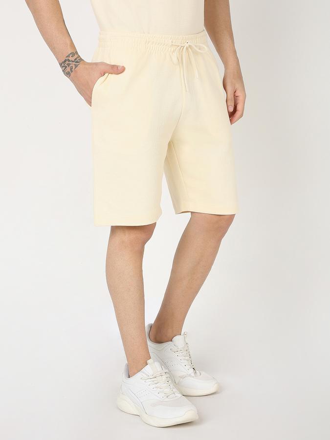 Men Regular Fit Knit Shorts with Insert Pockets image number 2