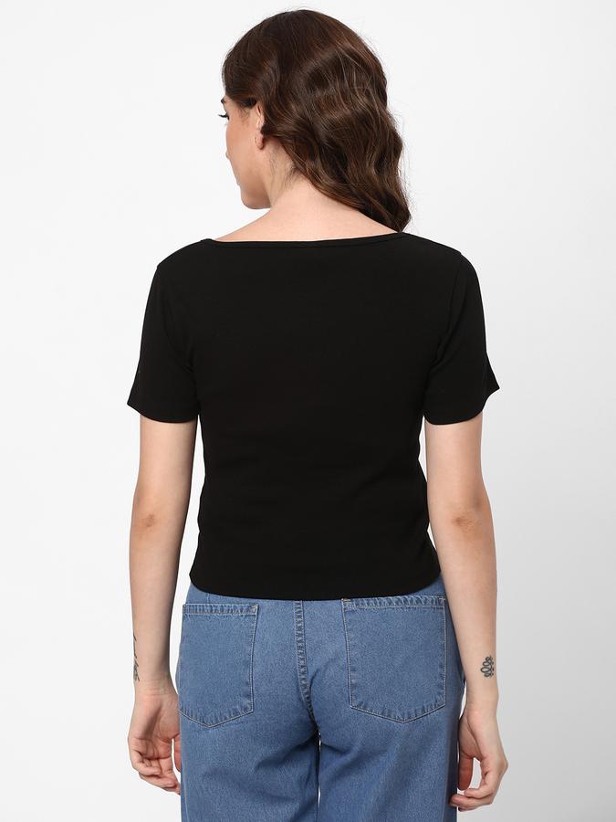 R&B Women's Short Sleeve Rib Tee image number 2