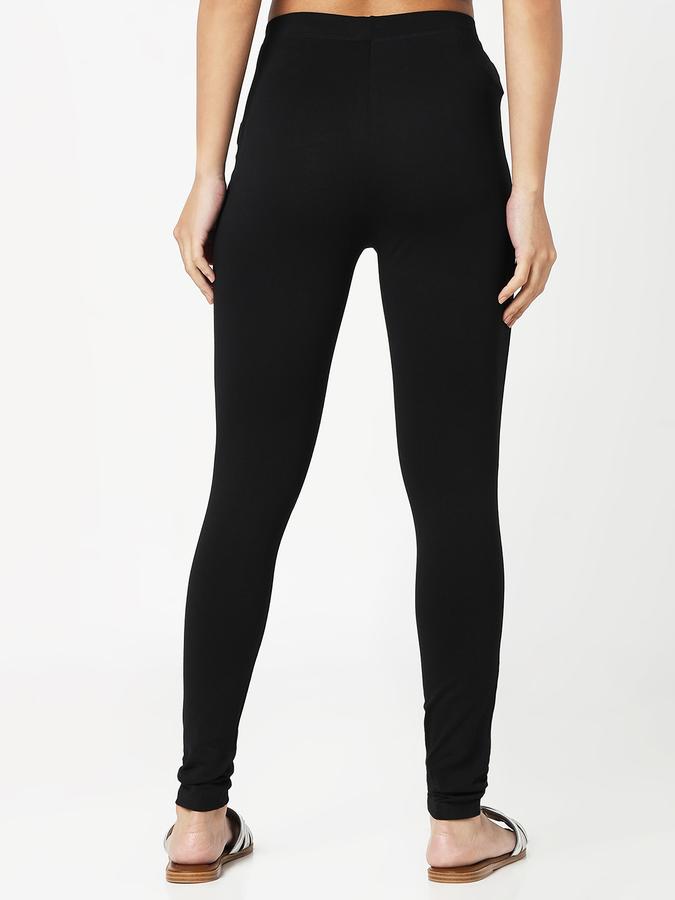 Women Cotton Regular Fit High Rise Solid Tights