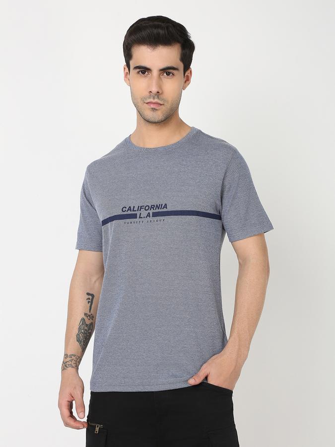Men Typographic Print Regular Fit T-Shirt image number 0