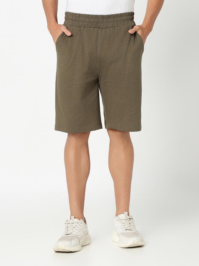 Men Solid Shorts image number 1
